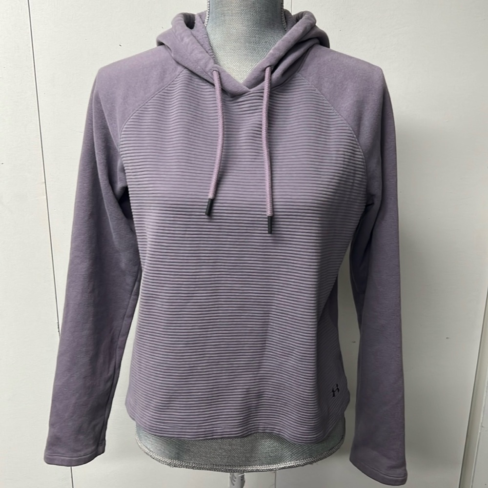 Under Armour brand cropped lilac soft hoodie.